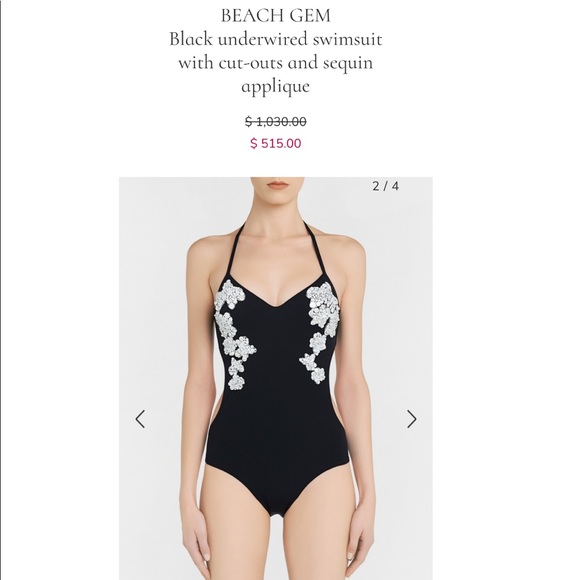 La Perla black underwired swimsuit